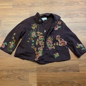 Embroider Flower Jacket